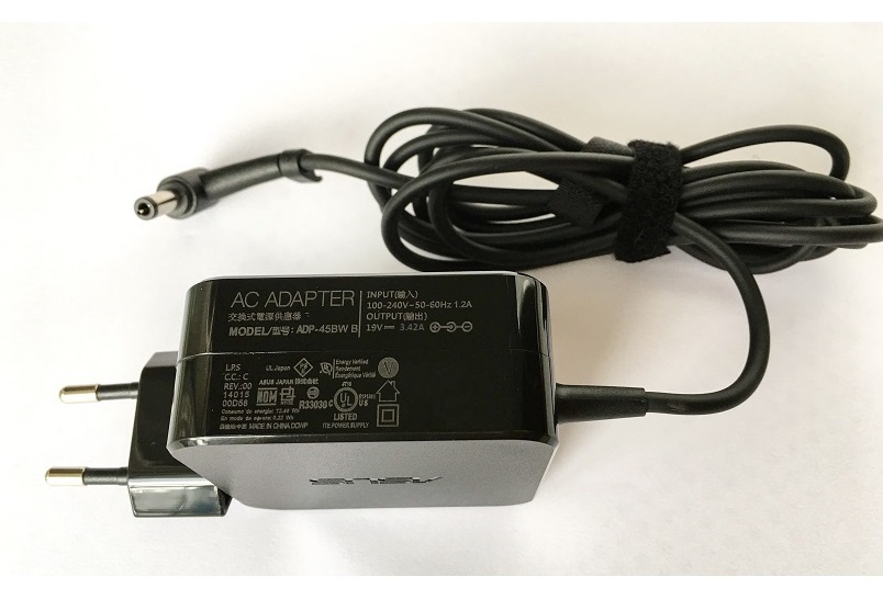 Adapter Sạc 19V 3.42A Cục Vuông Đầu Tròn Lớn 5.5mm Dành Cho Laptop ASUS