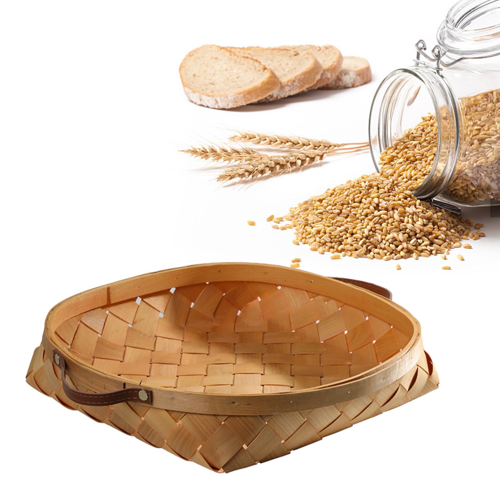 Wooden Storage Basket Serving Tray Storage Organizing