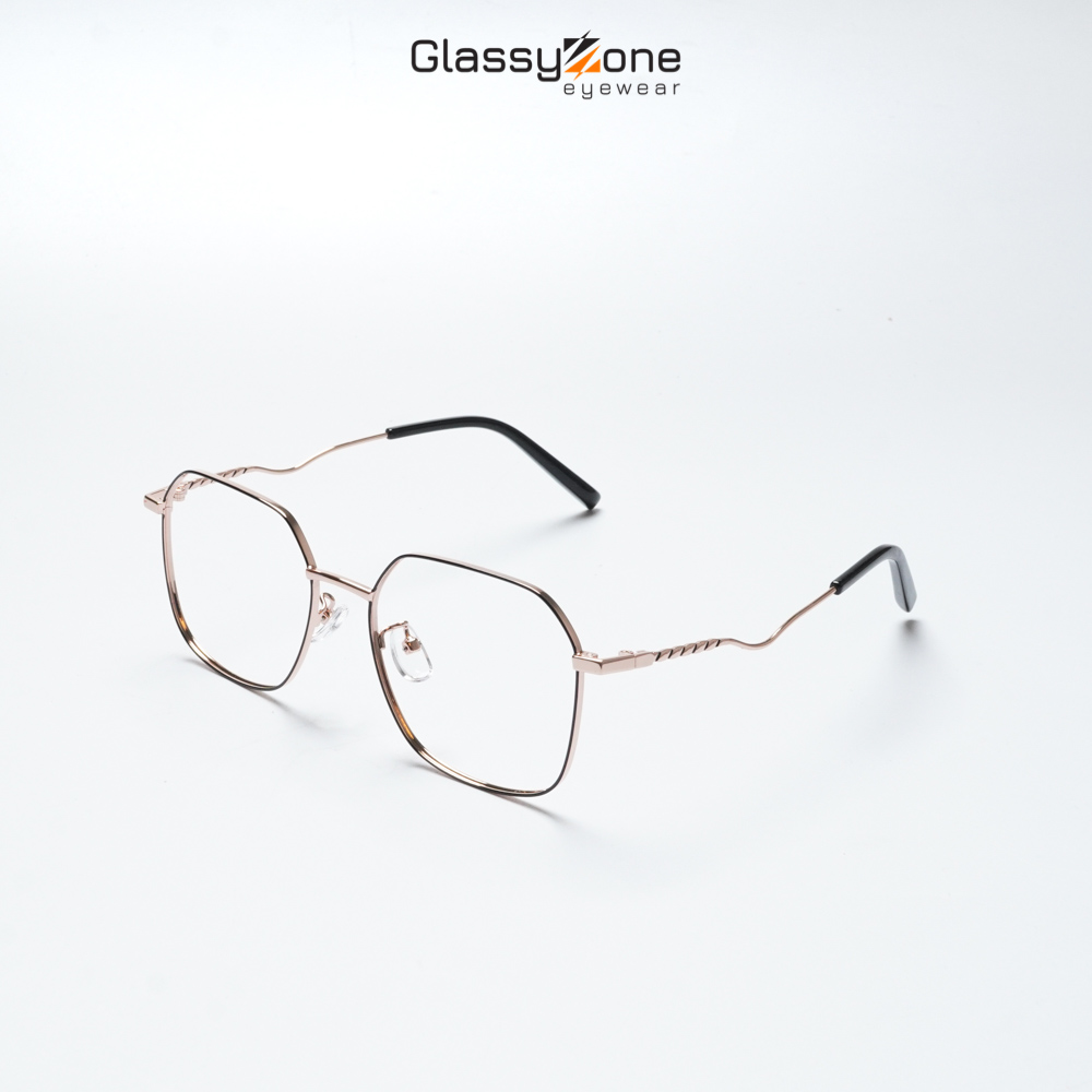 Gọng kính cận, Mắt kính giả cận nhựa dẻo Form Vuông Unisex Nam Nữ Shiniee - GlassyZone