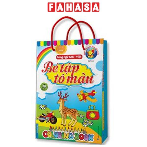 Túi Bé Tập Tô Màu Coloring Book - Song Ngữ Anh - Việt