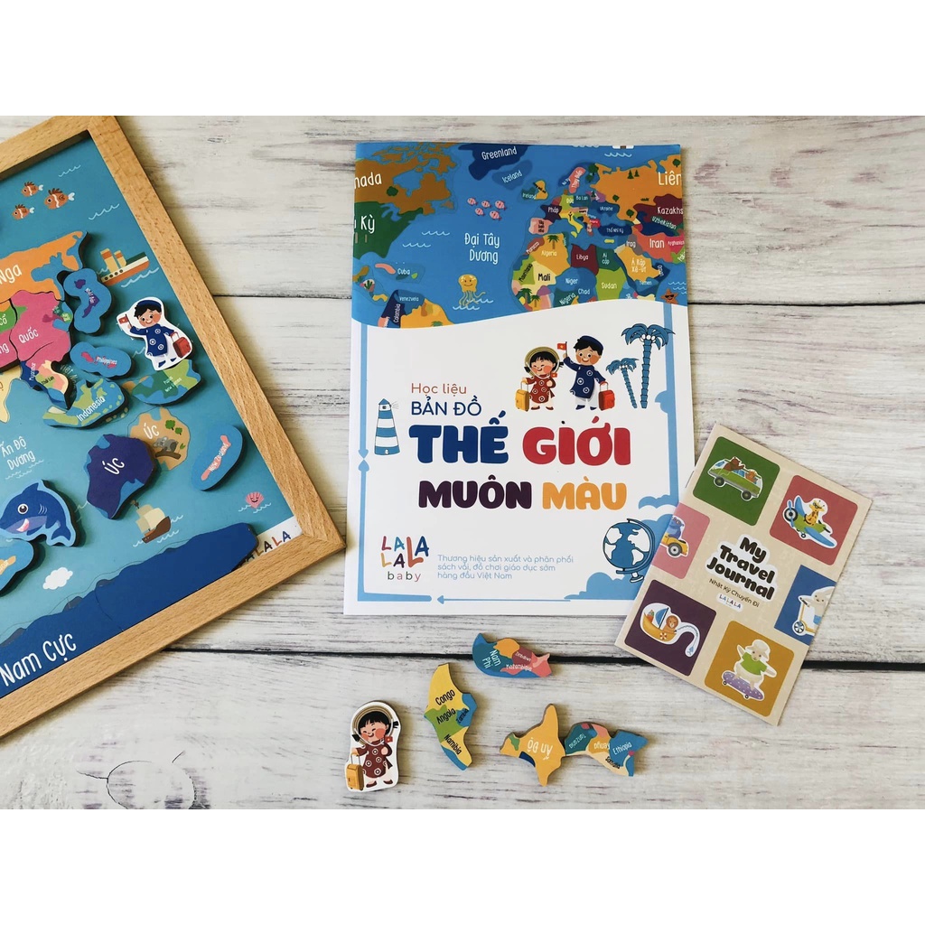 Lắp Ghép BĐTG kèm học liệu - Metis Đồ chơi cho con