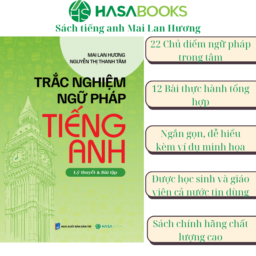 Trắc Nghiệm Ngữ Pháp Tiếng Anh - Mai Lan Hương