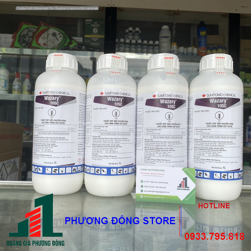 Thuốc diệt mối và phòng mối Wazary 10SC