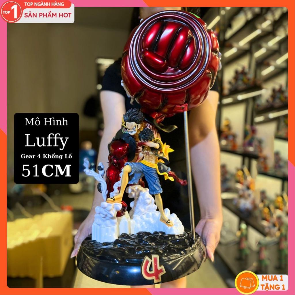 Mô Hình Luffy Khổng Lồ 51Cm Mô hình One Piece Cao Cấp, Figure Mô Hình Anmie One Piece Luffy Vua Hải Tặc