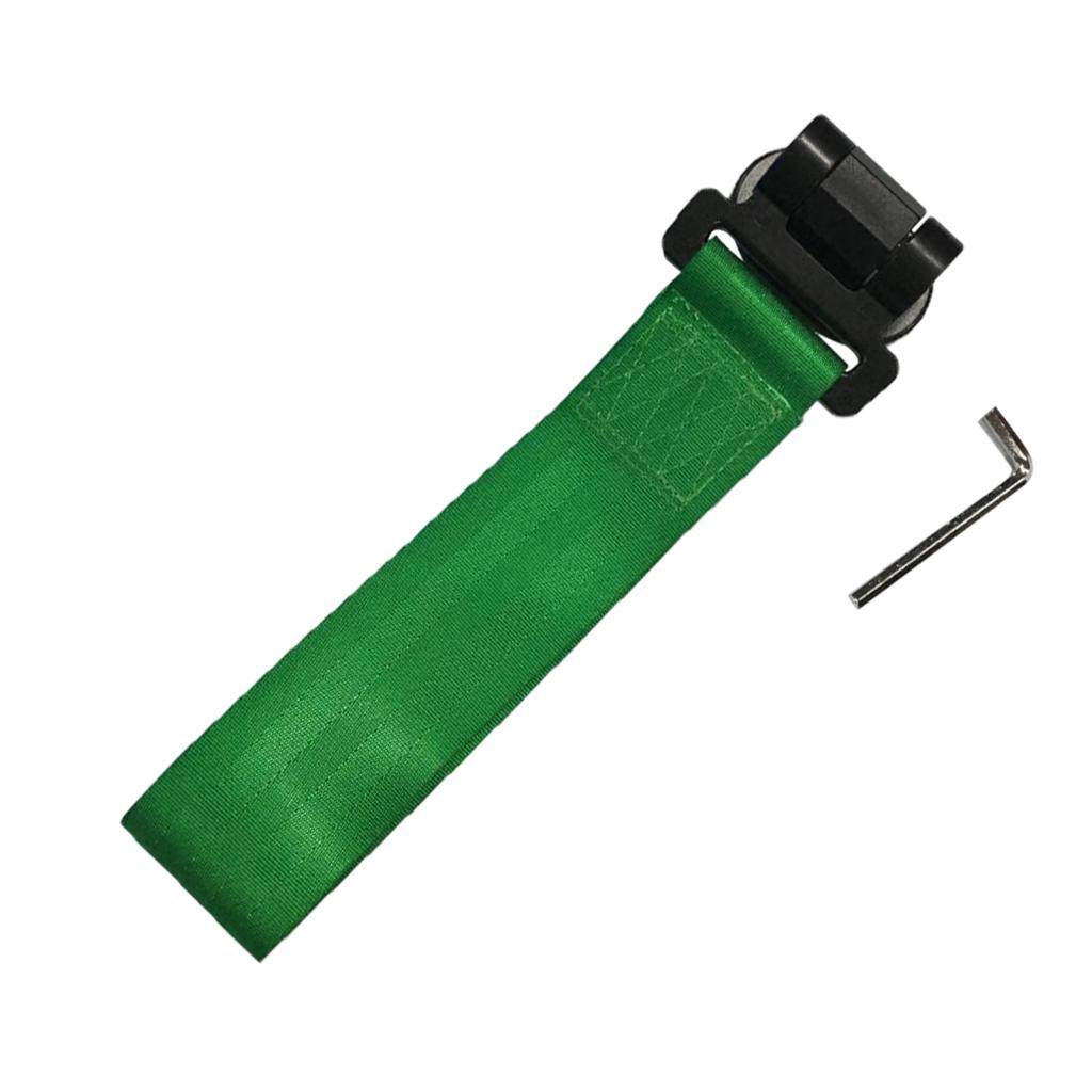 Universal Green Nylon Track Racing Style Tow Strap Stick for Front Bumper