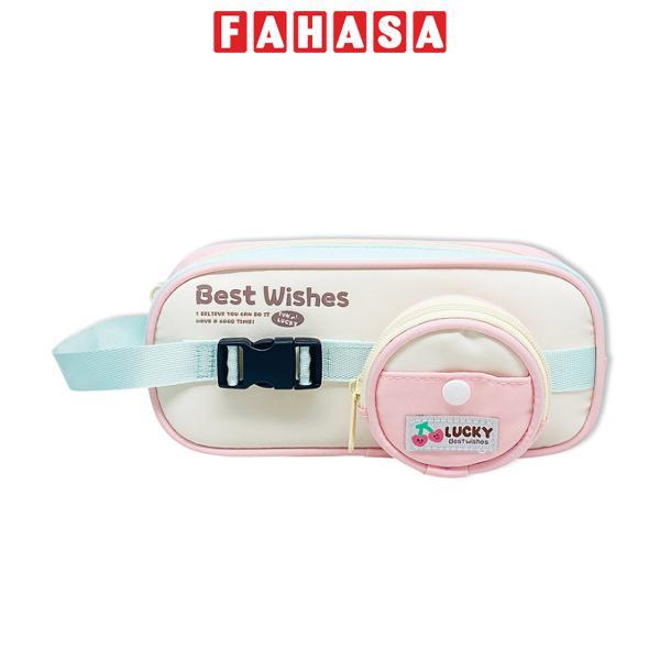 Bóp Viết Vải Best Wishes - Shunde 9223 - Màu Hồng
