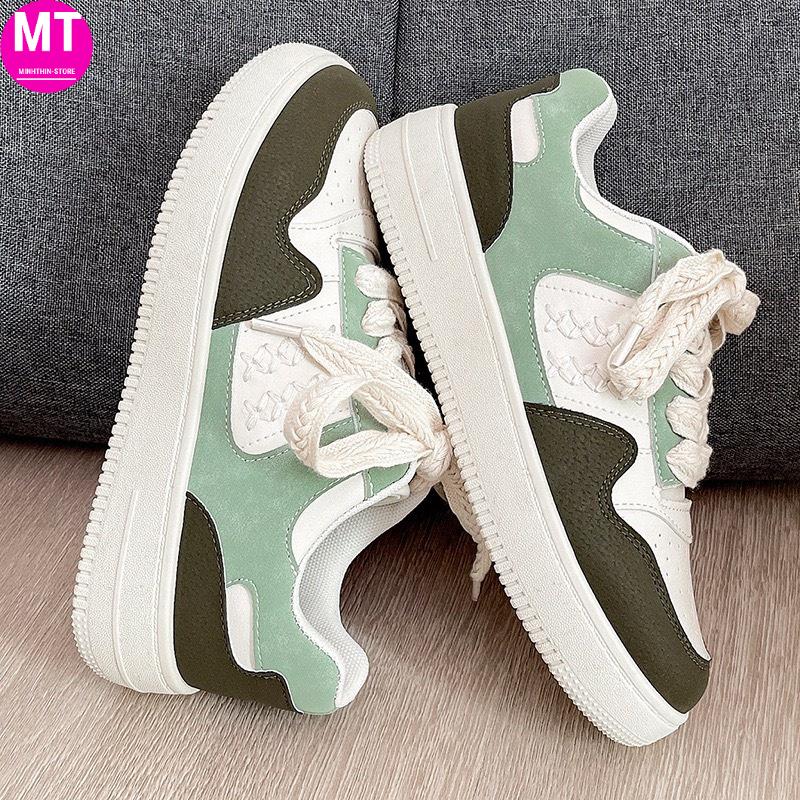 Giày thể thao nữ sneaker độn đế 5cm chất liệu da siêu đẹp mẫu mới 2022 phong cách thời trang hot trend, giày đi học