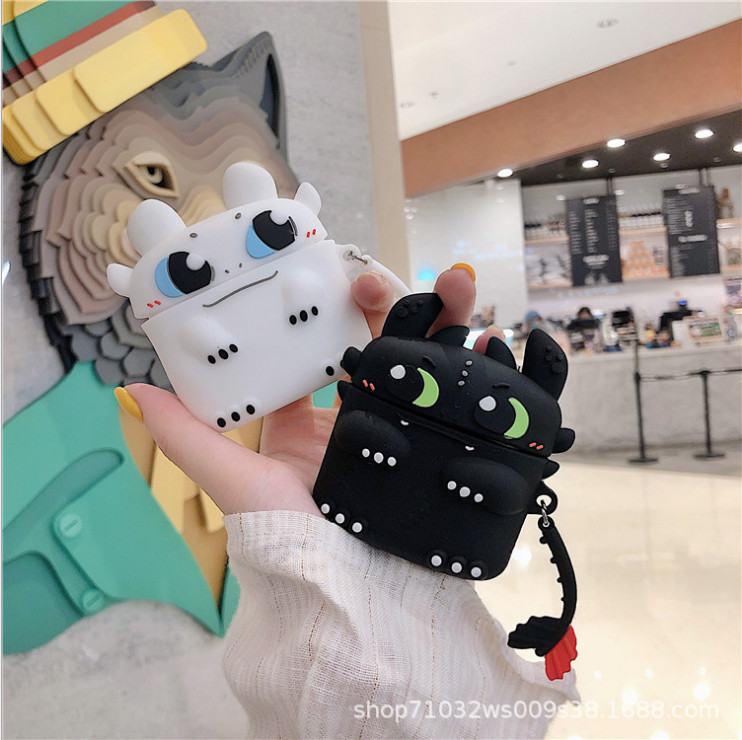 Ốp bảo vệ tai nghe Rồng cute dành cho case airpod 1/2/Pro chống va đập