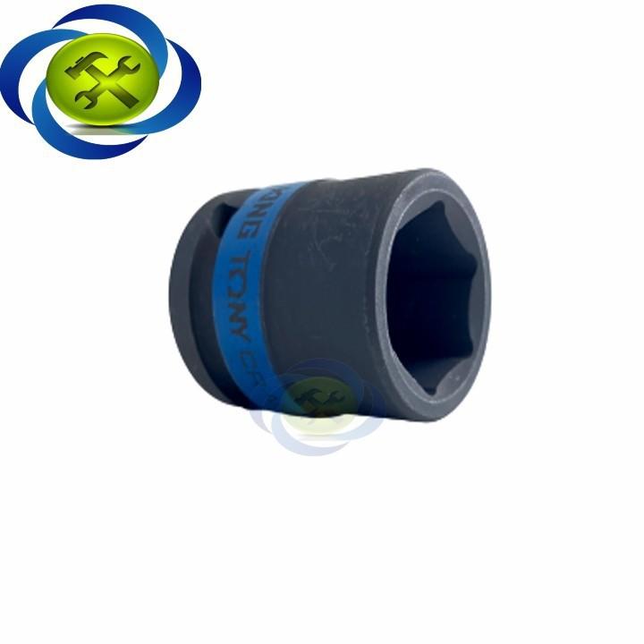 Tuýp 19mm loại 1/2 Kingtony 453519M ngắn 6 cạnh màu đen