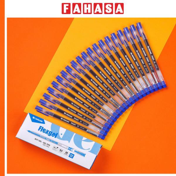 Hộp 20 Bút Gel Flexgel 0.5 mm - Thiên Long GEL-042 - Mực Xanh