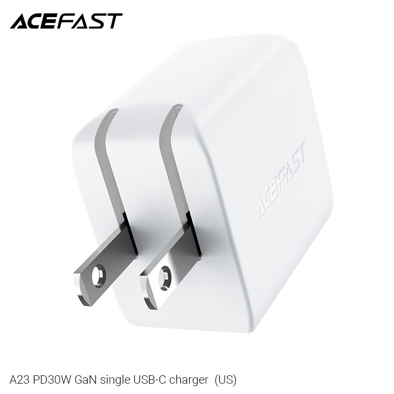 Sạc Acefast GaN PD3.0 30W 1 cổng USB-C (US) - A23 Hàng chính hãng Acefast