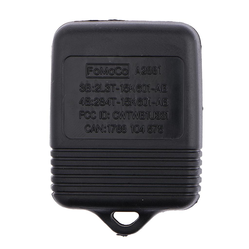 Replacement Car 3 Button Remote Key Fob Case Shell for Black