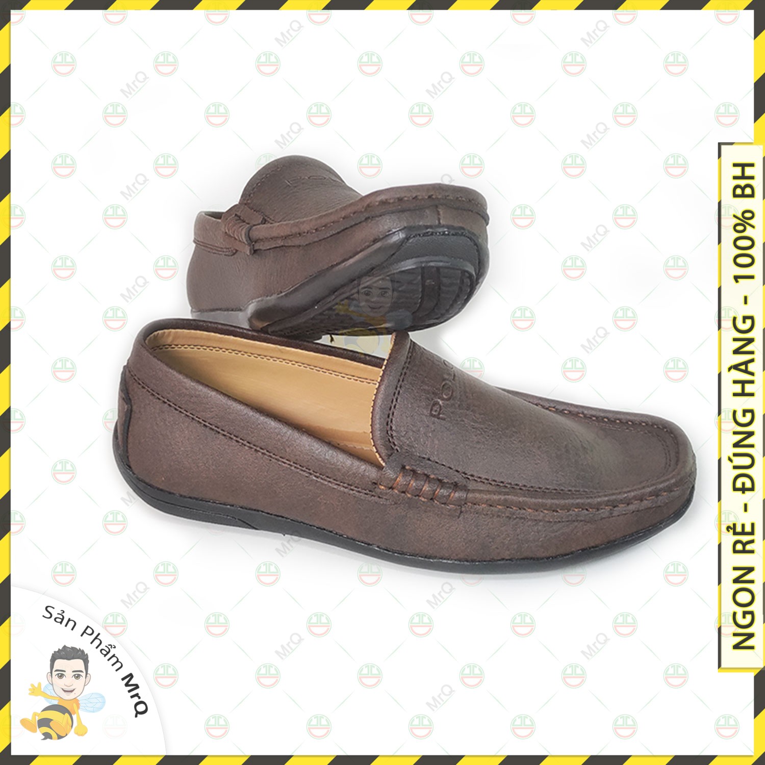 Giày Lười Thời Trang Nam Hàng Chính Hãng MrQ - Điểm Nhấn Phong Cách Màu Sắc Đậm Nét - NMA-8XGLPL01-NA