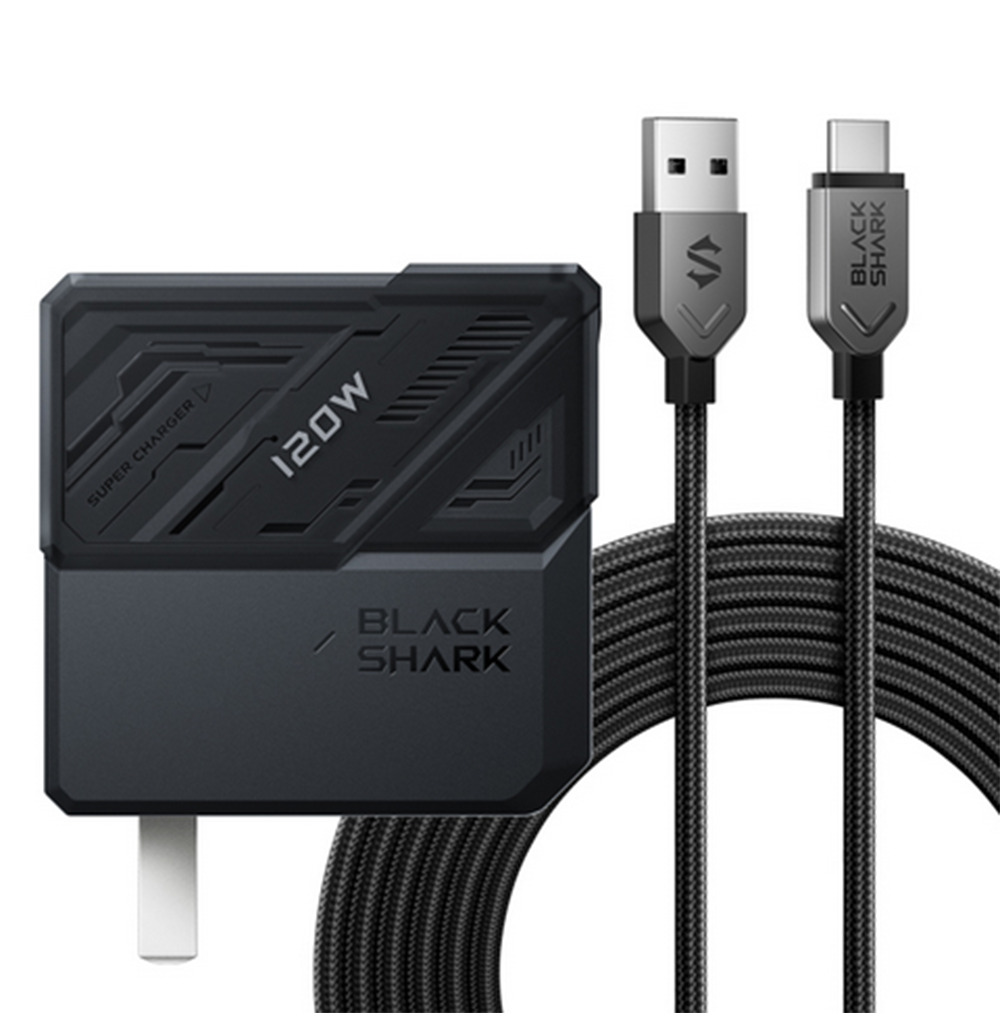 Bộ cáp củ sạc nhanh GaN Black Shark Starflow 120W hỗ trợ nhanh lên đến 120w
