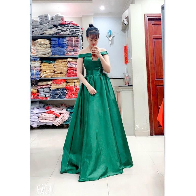 Đầm Maxi xoè bẹt vai SANG TRỌNG MS15Y ( Size M, L đến 58kg )MM MM