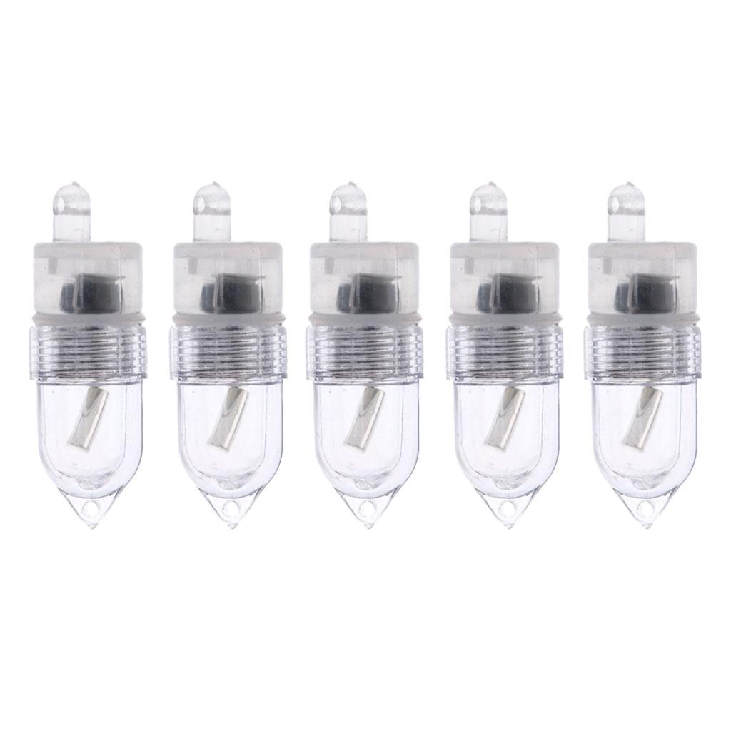 Set of 5 LED Lights Fishing Tackle Night Sea Fishing Rod LED Light Clip
