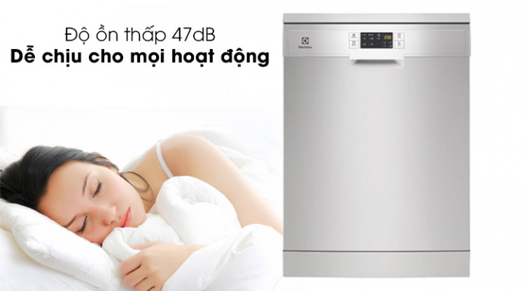 Độ ồn thấp, đem đến sự hài lòng nhất đến người dùng - Máy rửa bát Electrolux ESF5512LOX 1950W Độ ồn thấp, đem đến sự hài lòng nhất đến người dùng - Máy rửa bát Electrolux ESF5512LOX 1950W