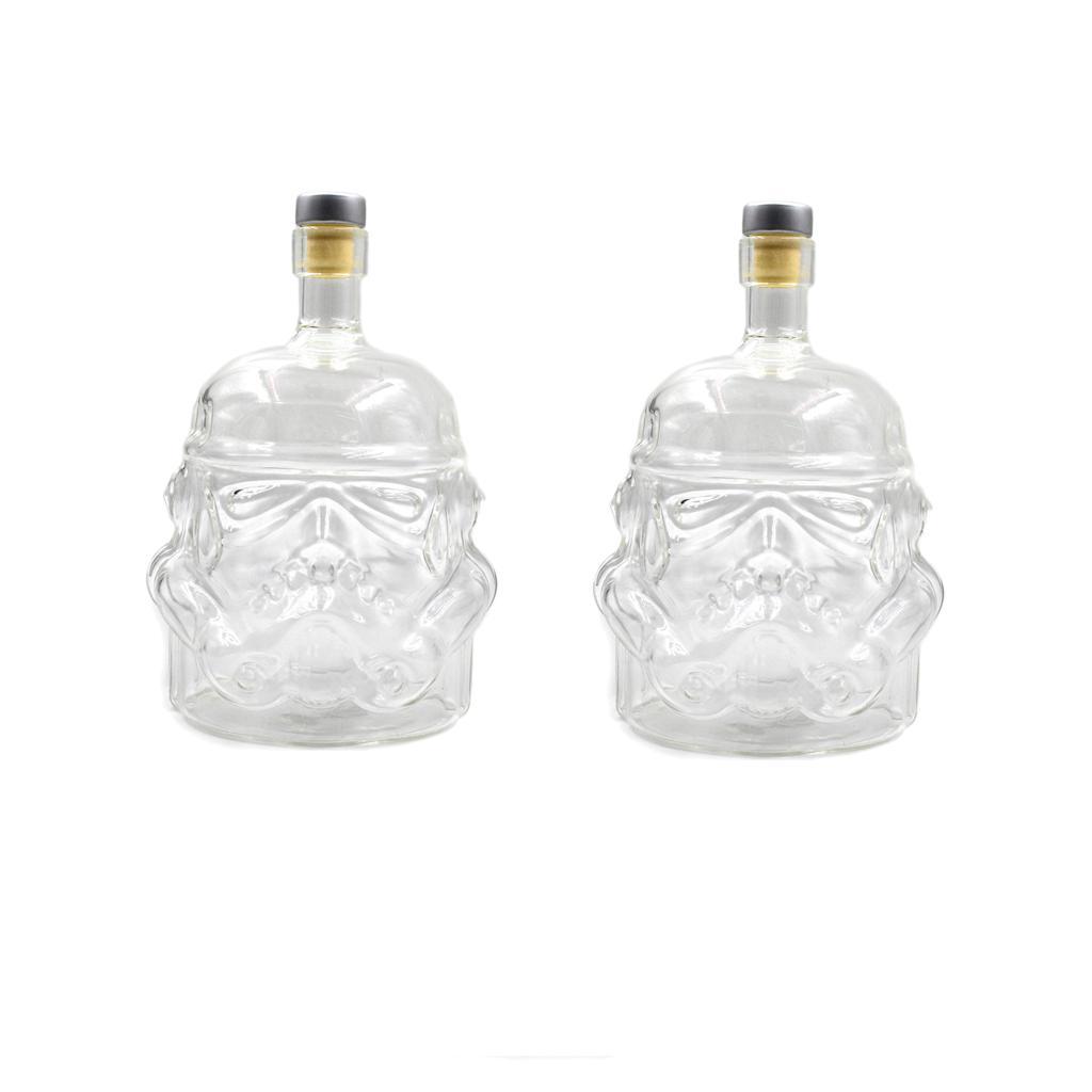 650ml Transparent Glass Decanter Wine Whisky Liquor Alcohol Glass Bottle Set