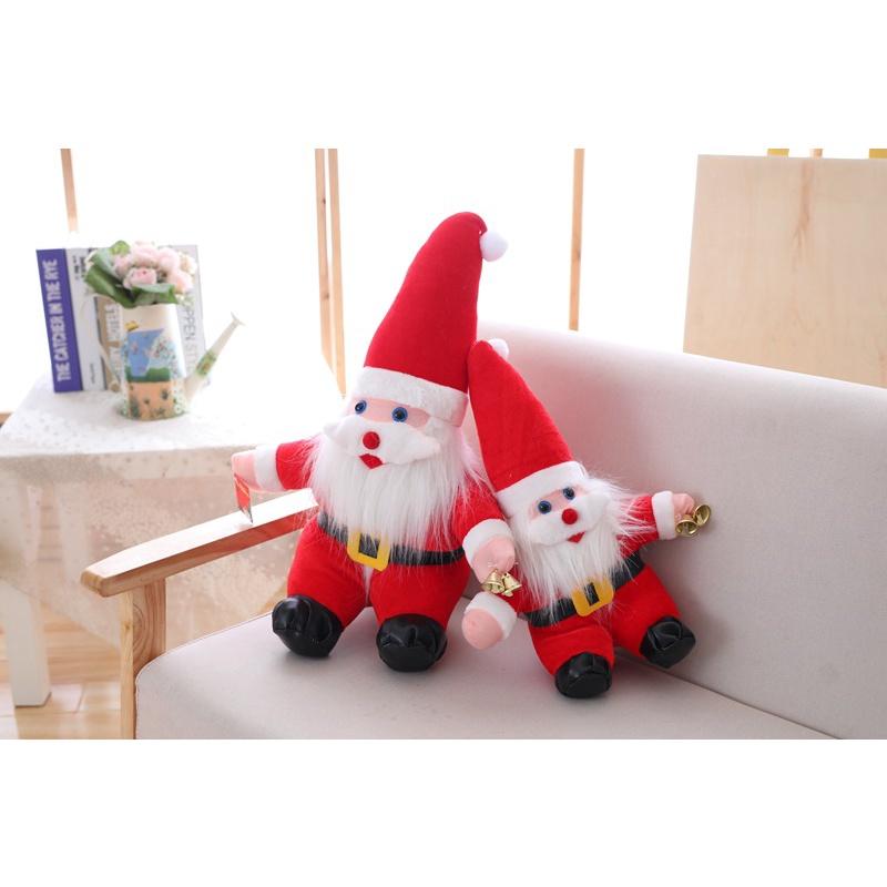 Gấu Bông Hình Ông Già Noel Đội Mũ 30cm