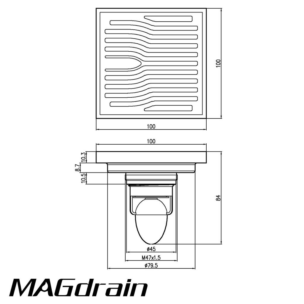 THOÁT SÀN NGĂN MÙI MAGDRAIN FC32Q6-Q