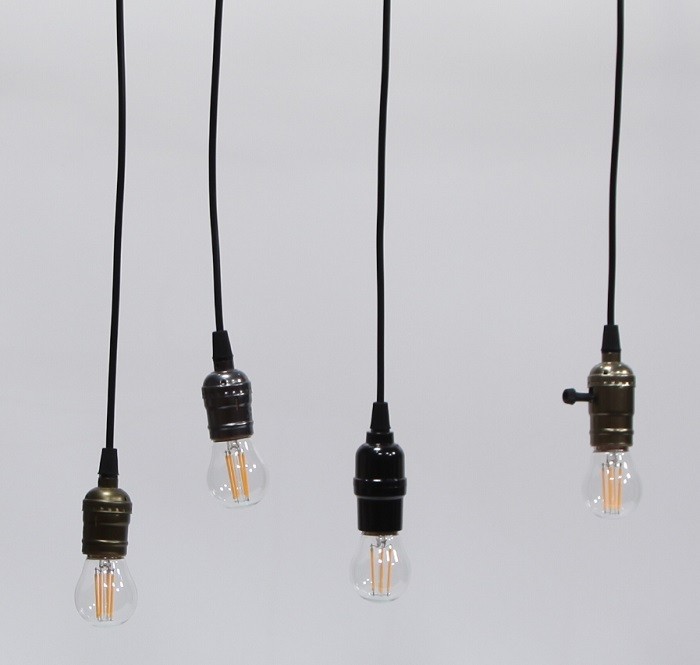 Bộ 5 dây đèn thả cổ điển Vintage bóng led Edison G45 4W
