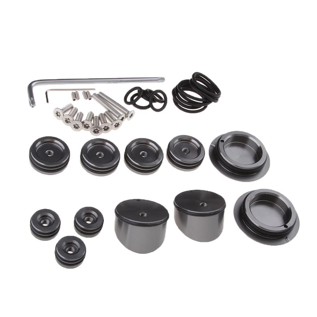 Motorcycle Frame Hole Cover Caps Set for 2014-2017