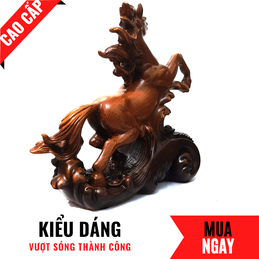 Tượng Ngựa Trang Trí Phong Thủy Cao 22cm