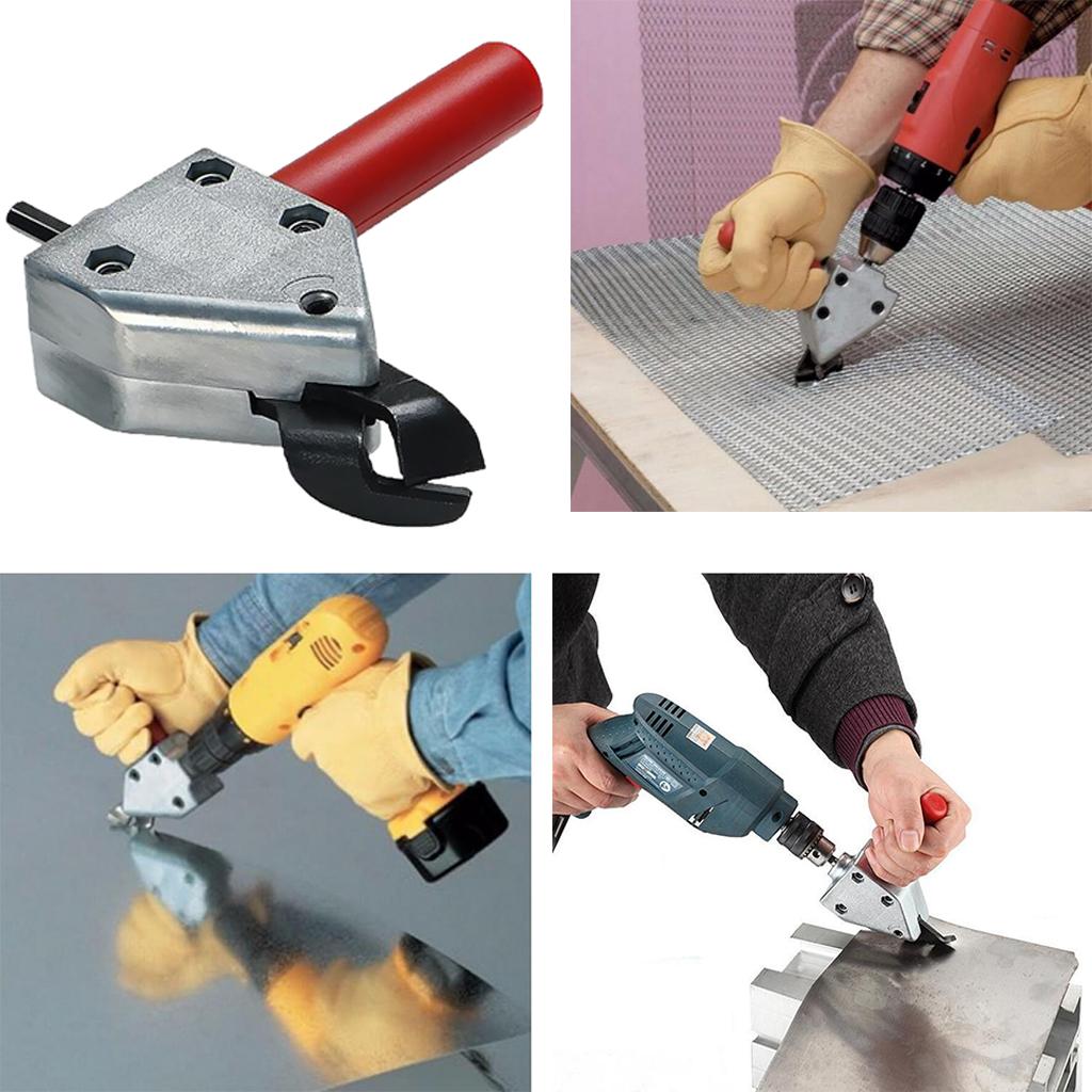 2x Sheet Metal Nibbler Cutter Cutting Saw Tool Scissors Attachment