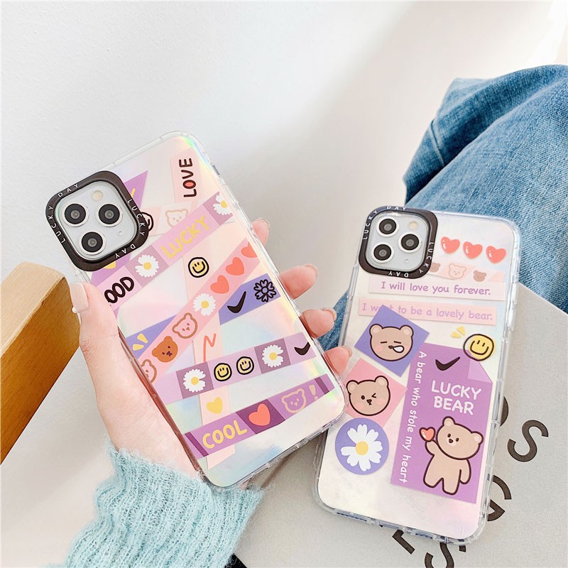 Ốp Lưng iPhone Viền Trong Sticker Phản Quang Dành Cho iPhone 6 / 6 Plus / 7 / 7 Plus / 8 / 8 Plus / X / Xs / Xs Max / 11 / 11 Pro / 11 Pro Max / 12 / 12 Pro / 12 Pro Max