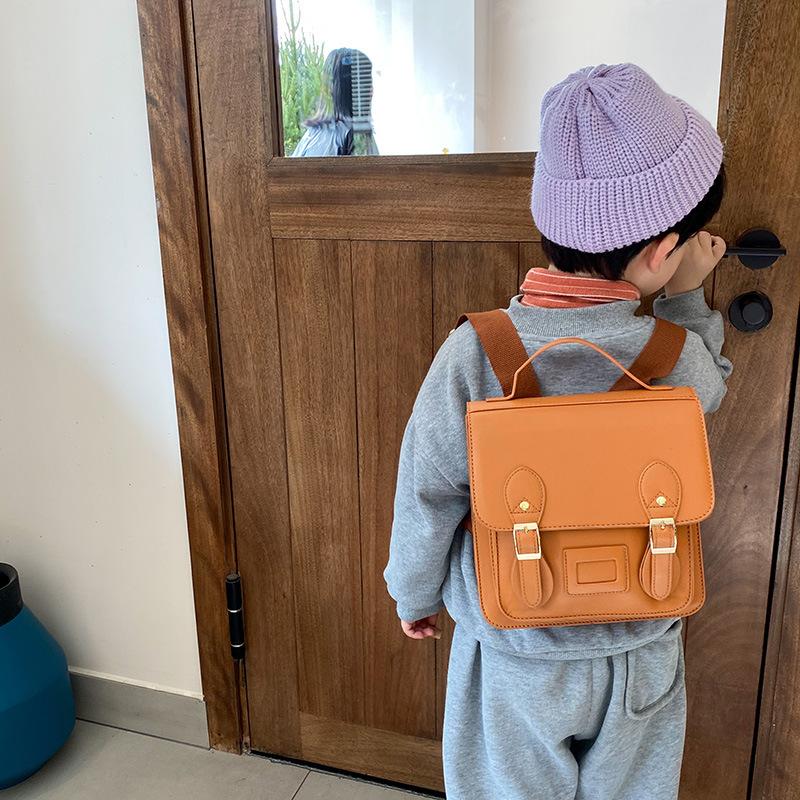Mùa Đông Ba Lô Mới Cho Trẻ Em Ba Lô Da PU Thời Trang Bé Trai Và Bé Gái Nhỏ Dễ Thương Trẻ Em Học Túi Cambridge Túi