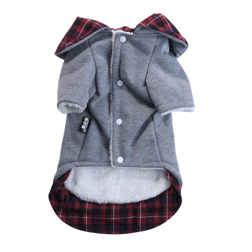 Dog Autumn Winter Warm Cotton Coat For Small Medium Dogs Puppies
