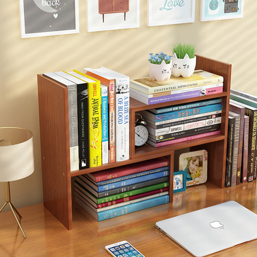Kệ sách gỗ để bàn văn phòng lắp ghép MS 04