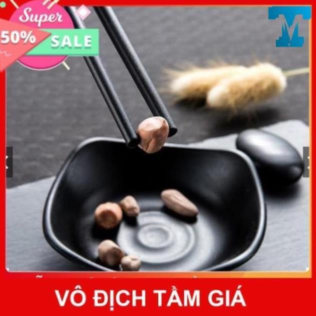 Đũa Mạ Vàng Hàn Quốc 1 Hộp 10 Đôi , Chất Liệu Hợp Kim Cao Cấp Đầu Đũa Có Chống Trơn