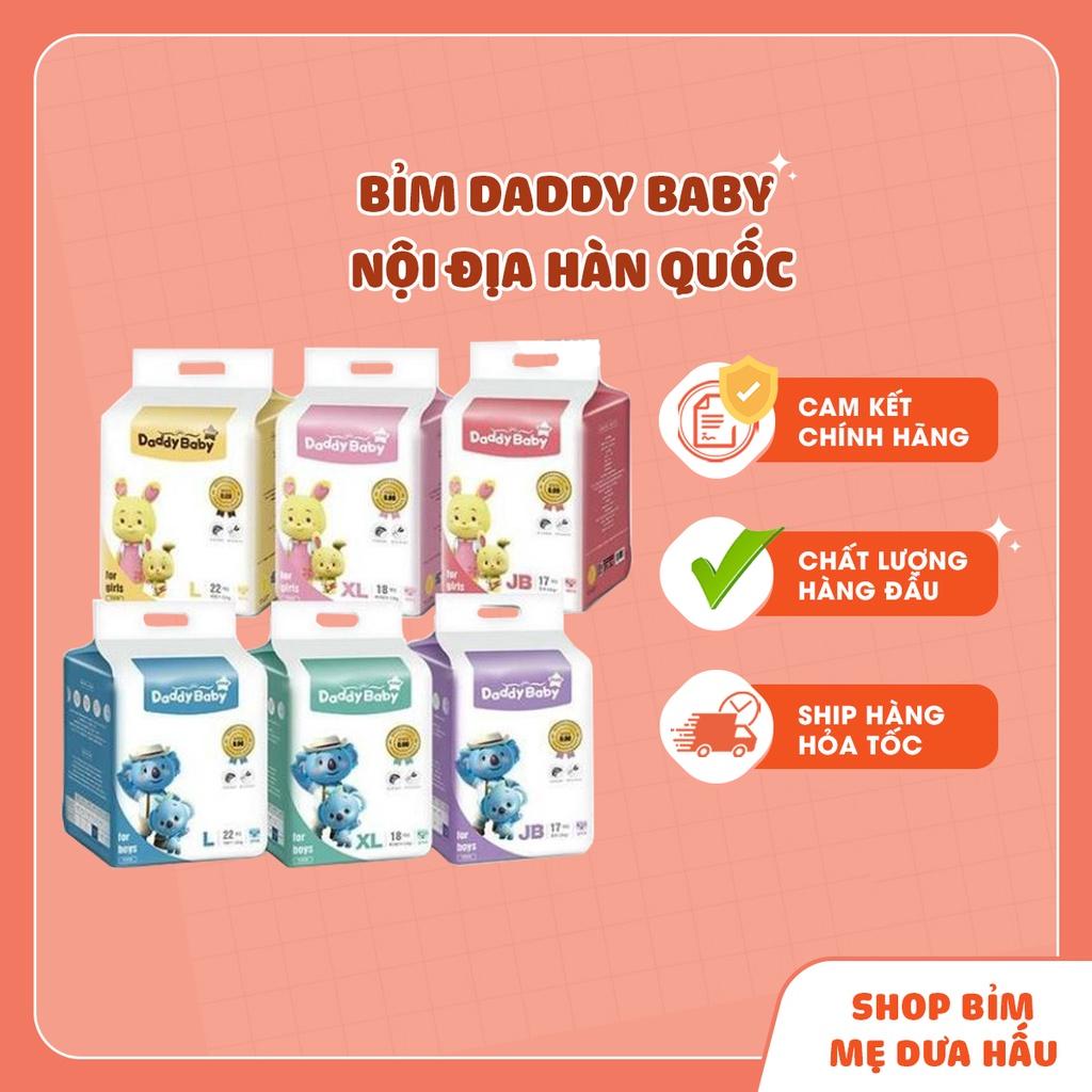 BỈM DADDY BABY NỘI ĐỊA HÀN QUỐC SIÊU MỎNG 0,28CM, THẤM SIÊU KHÔ S28/M24/L20/L22/XL18/XXL17 meduahaubimsua