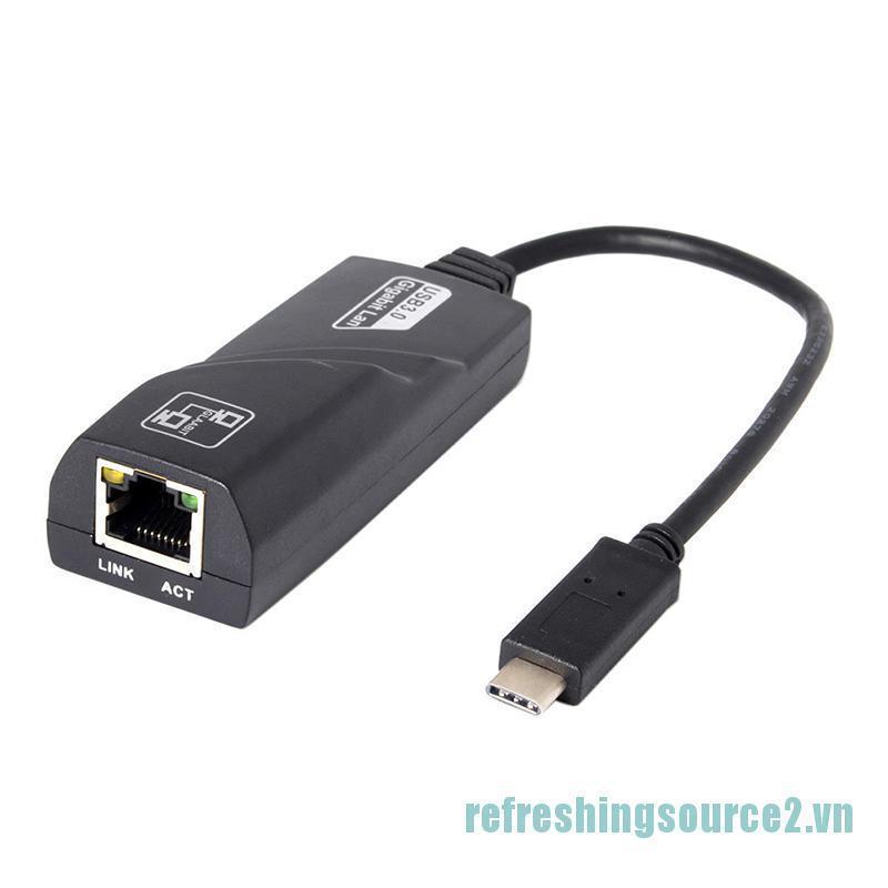 Đầu Chuyển Đổi Cx 1000mbps Type-C Usb-C Sang Rj45 Gigabit Ethernet Lan Chất Lượng Cao