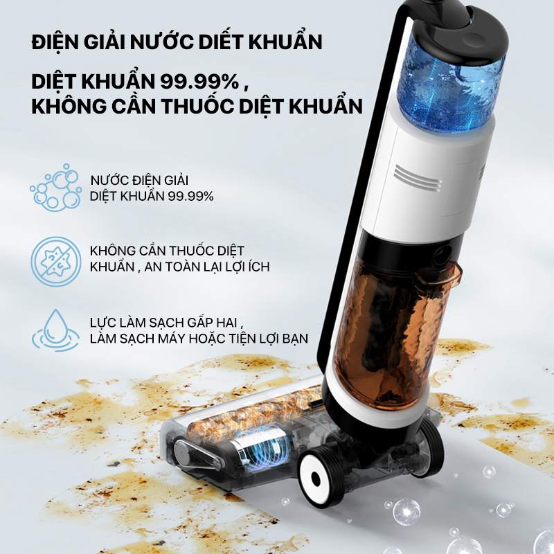 Máy Hút Bụi Lau Sàn Không Dây Đa Năng Deerma VX100 Hàng nhập khẩu