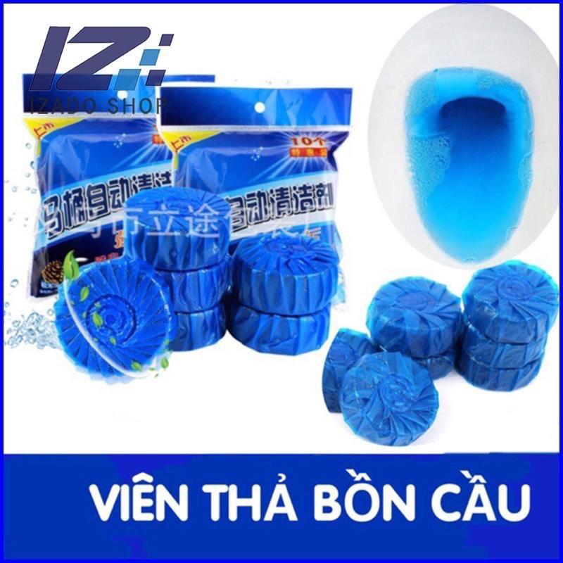 Gói 10 viên thả bồn cầu tẩy sạch khử mùi kháng khuẩn tuyệt đối