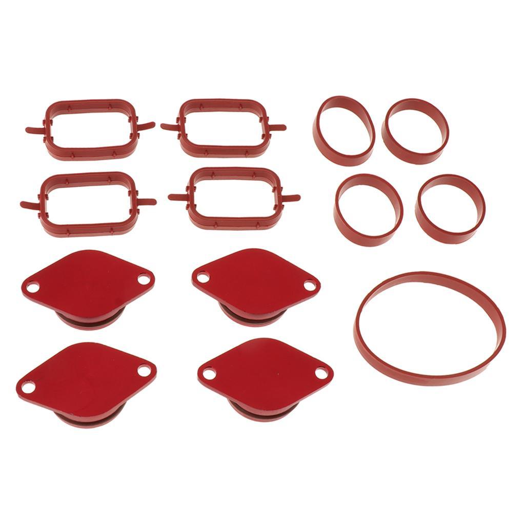 4X33mm for BMW Swirl Blanks Flaps Repair Delete Kit w/ Intake Gaskets