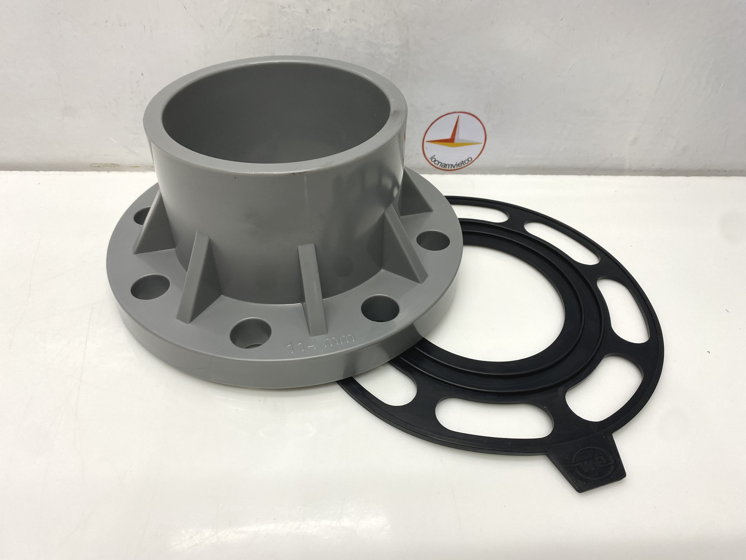 Mặt bích 114 nhựa PVC Bình Minh - MB114