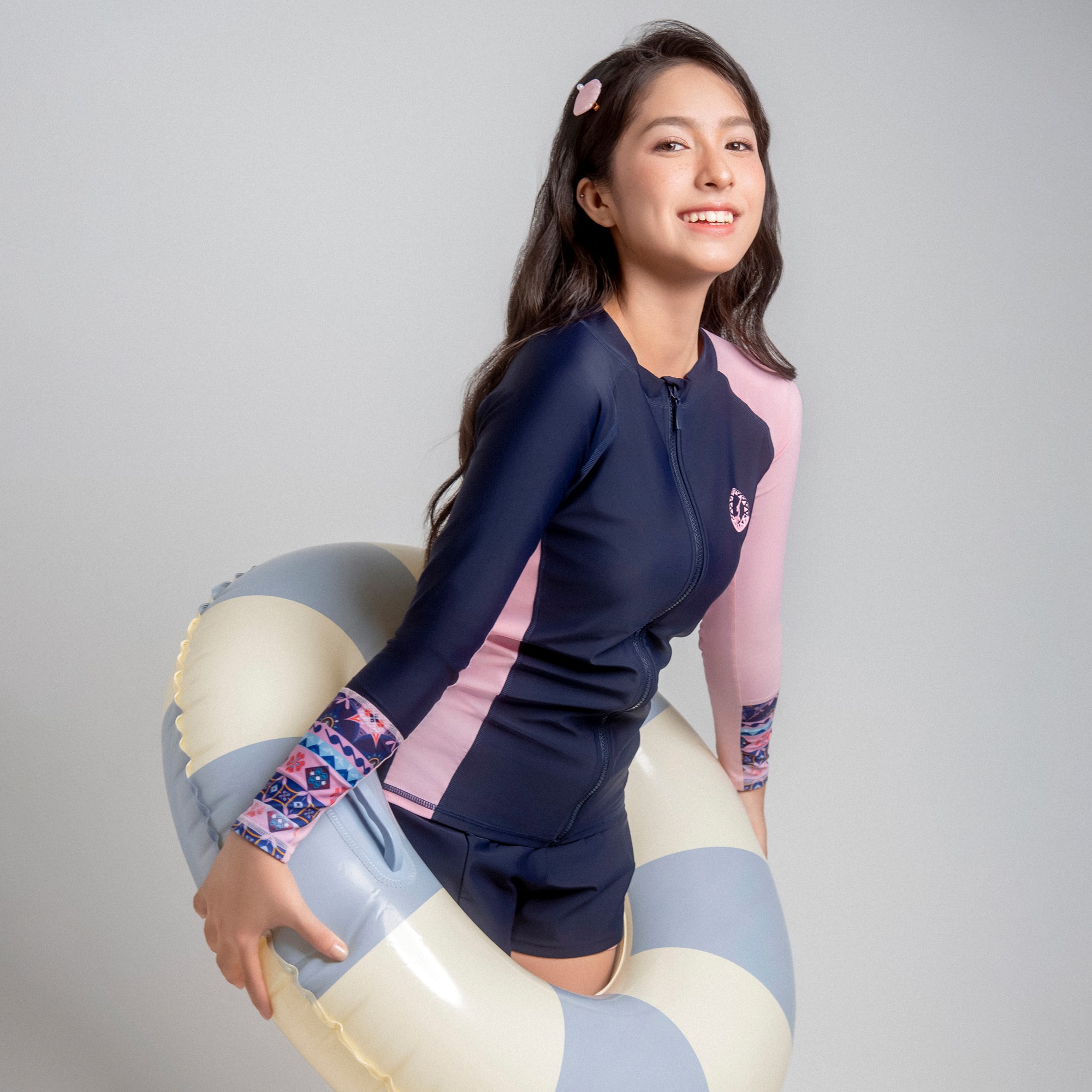 Muse Alva Áo bơi nữ tay dài khoá kéo chống nắng SOBIE