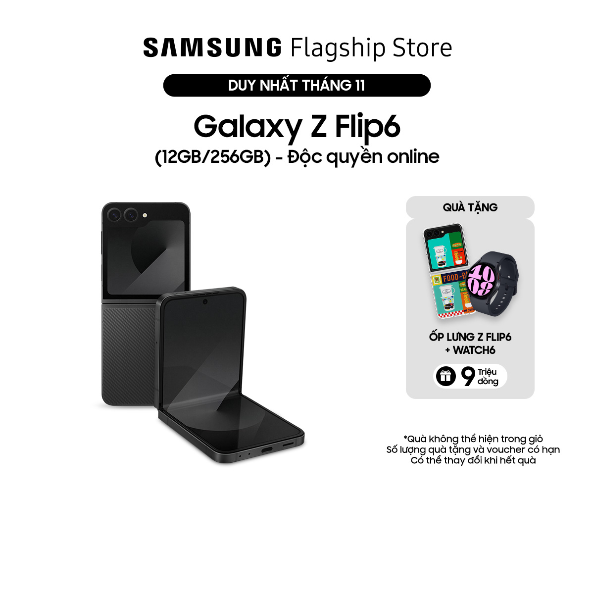 Điện thoại Samsung Galaxy Z Flip6 12GB/256GB - Độc quyền online - Hàng chính hãng