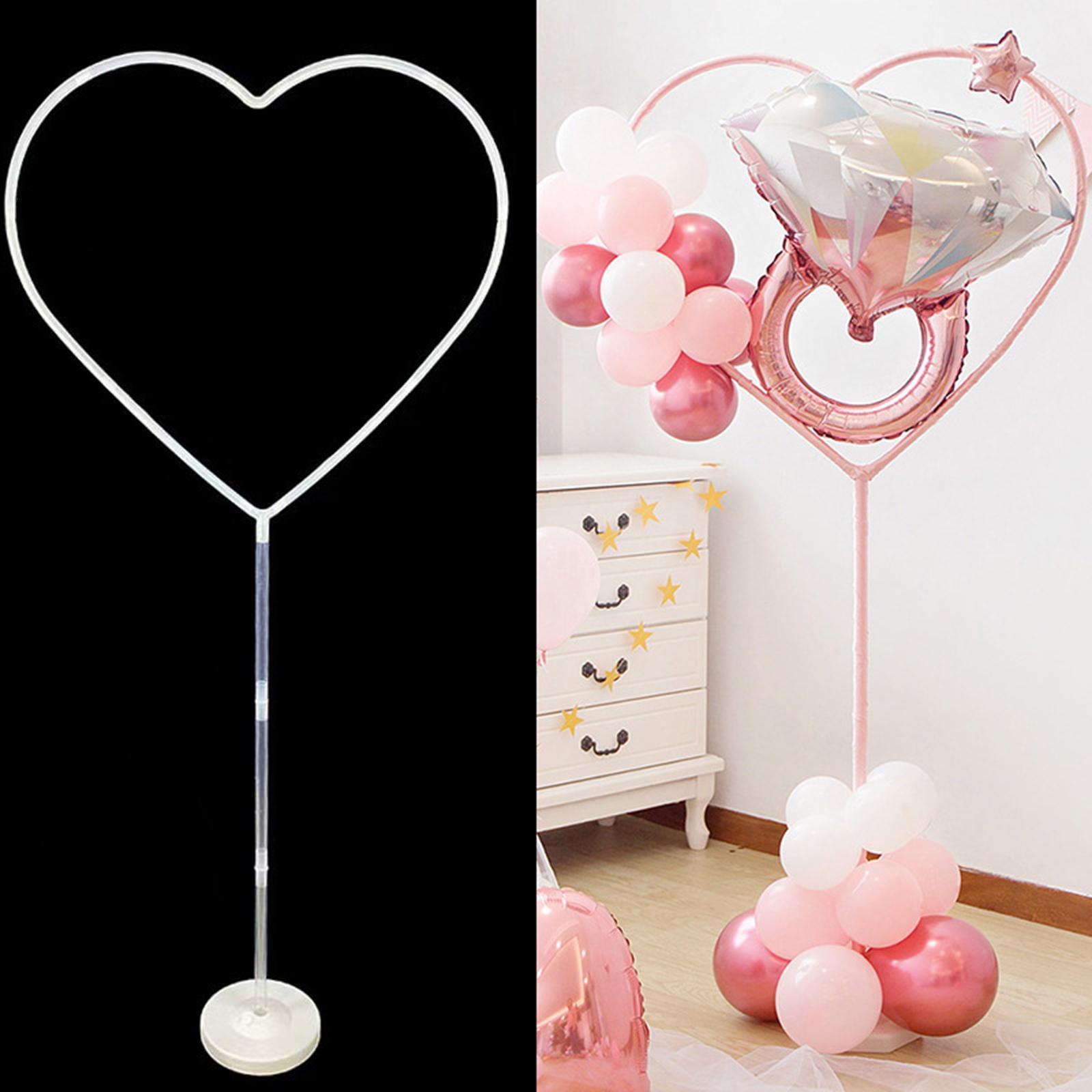 Balloon Arch Column Stand Kit DIY Heart Balloon Shape for Baby Shower Decor