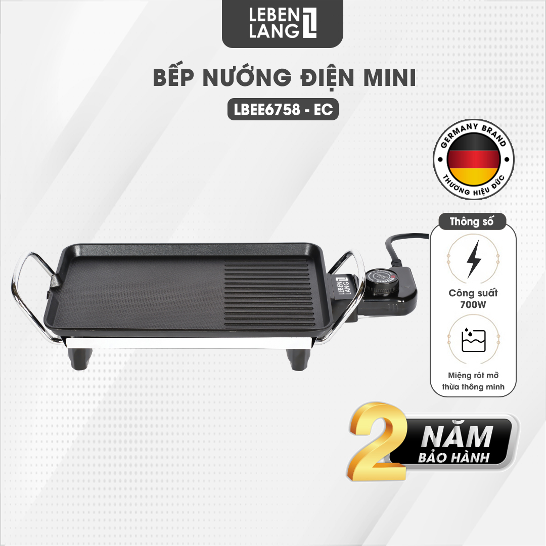 Bếp nướng điện không khói mini Lebenlang LBEE6758-EC - hàng chính hãng