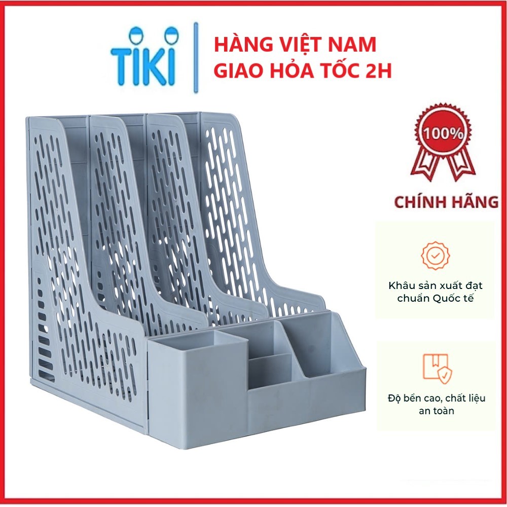 Khay Đựng Tài Liệu 3 Ngăn Việt Nhật - Hàng chính hãng
