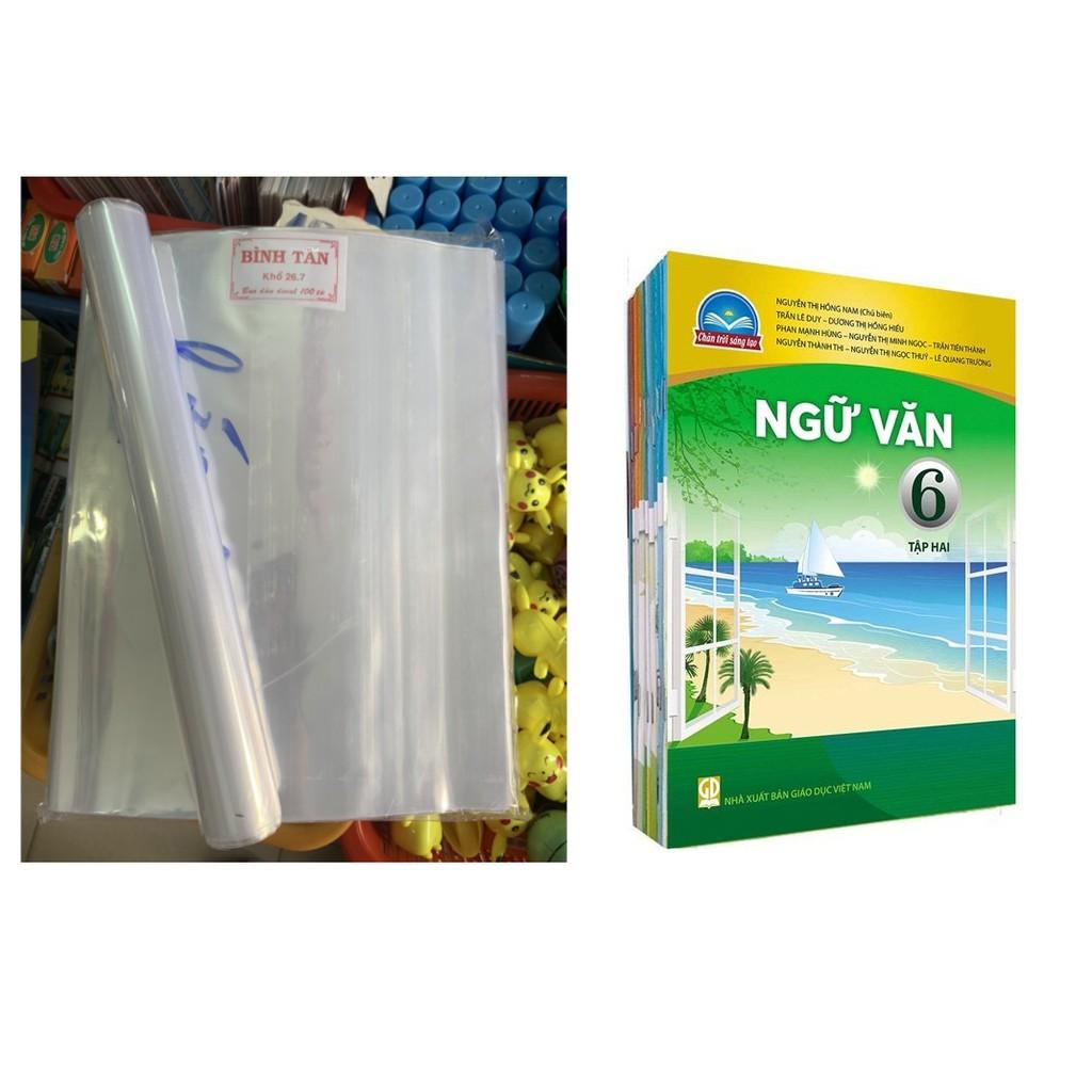 Combo 10 bao kiếng SGK lớp 6 cải cách khổ 26.7cm