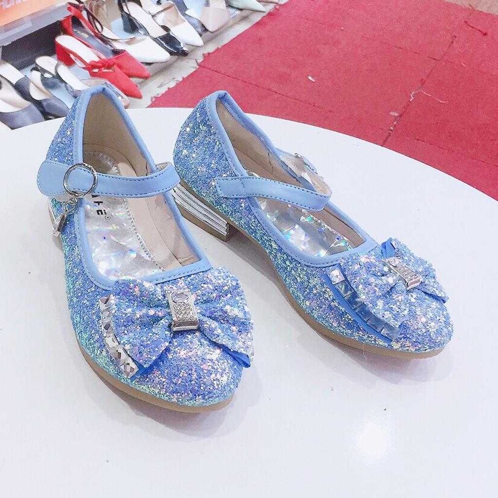 Giày búp bê công chúa kim tuyến dễ thương cho bé 20913