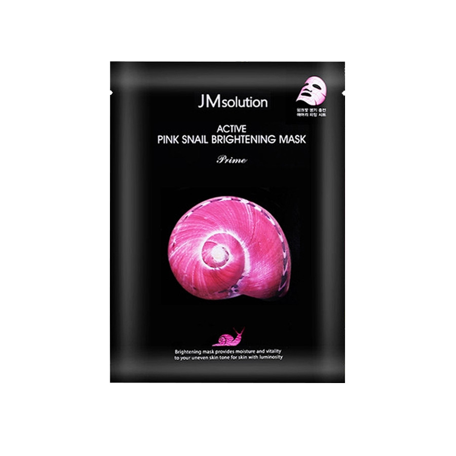 Hộp 10 Mặt Nạ Dưỡng Sáng Da JM Solution Active Pink Snail Brightening Mask Prime 30ml