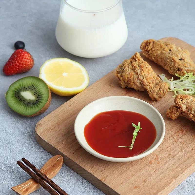 1 chén đựng nước chấm hình tròn bằng nhựa lúa mạch