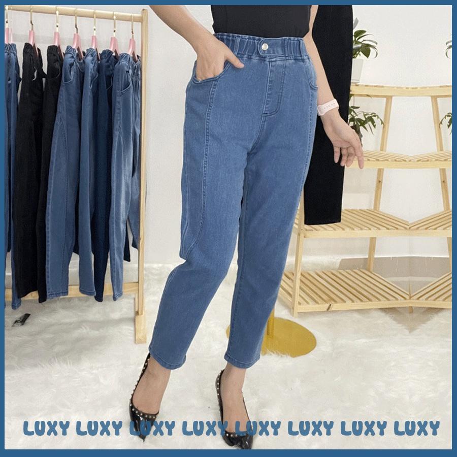 Quần jean nữ cạp chun co giãn 2 chiều LUXY V291 đủ size từ 40kg - 80kg