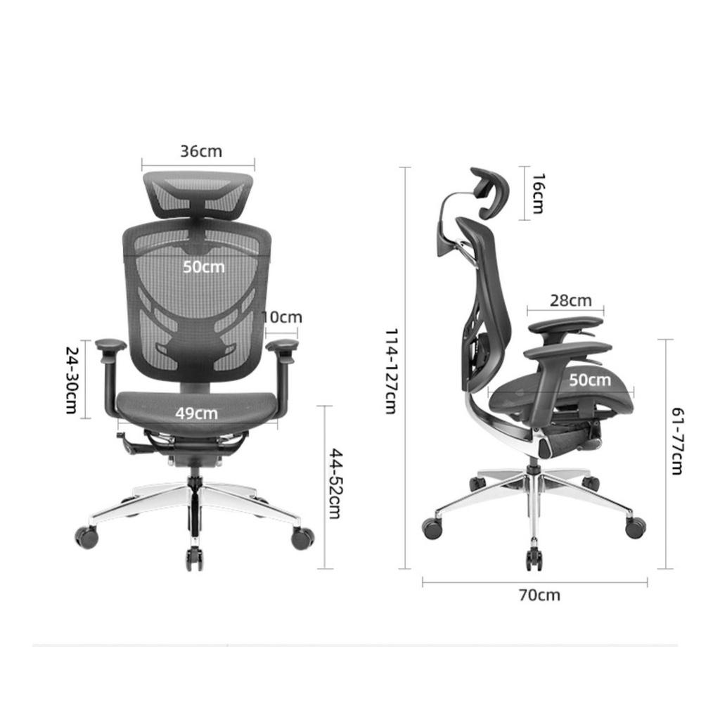 Ghế Làm Việc GTchair IVINO Công Thái Học bản tay 5D mới nhất, chổng đau mỏi thắt lưng, thiết kế chuẩn Công Thái Học - ERGOHOME